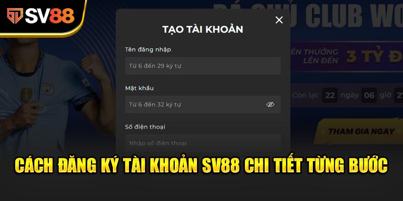 SV88 | Nhà Cái Cá Cược Thể Thao Trực Tuyến Uy Tín 2025 9 Cách đăng ký tài khoản SV88 chi tiết từng bước